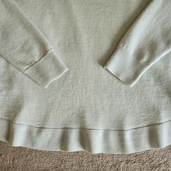 J. Crew light green merino wool cotton blend lightweight sweater size small - Picture 11 of 14